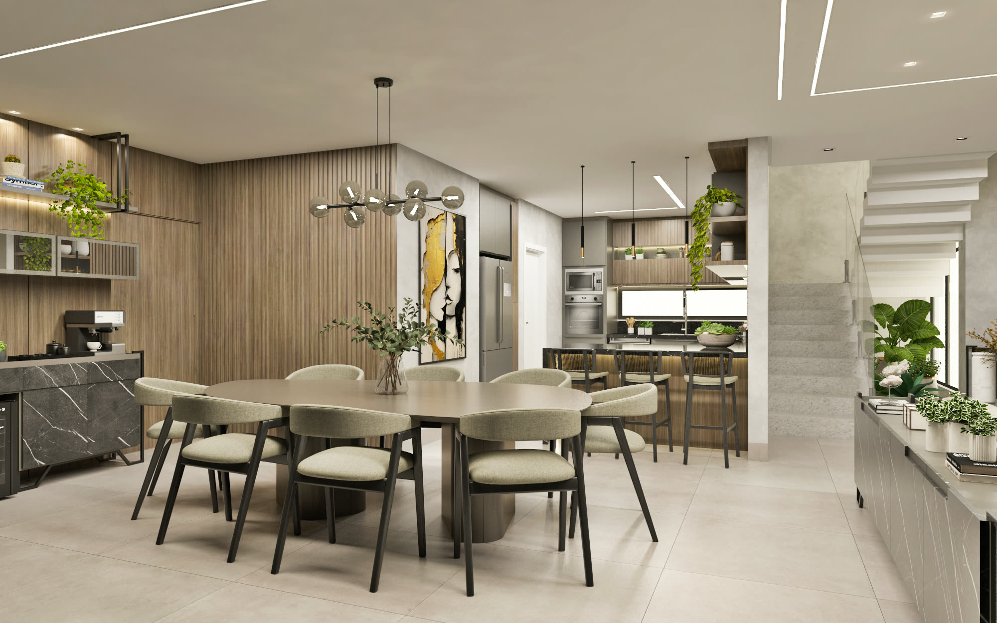 Ambiente projetado pela Singulari